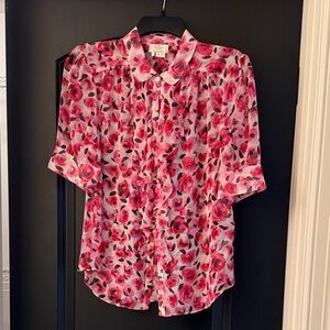 kate spade Pink Floral Blouse